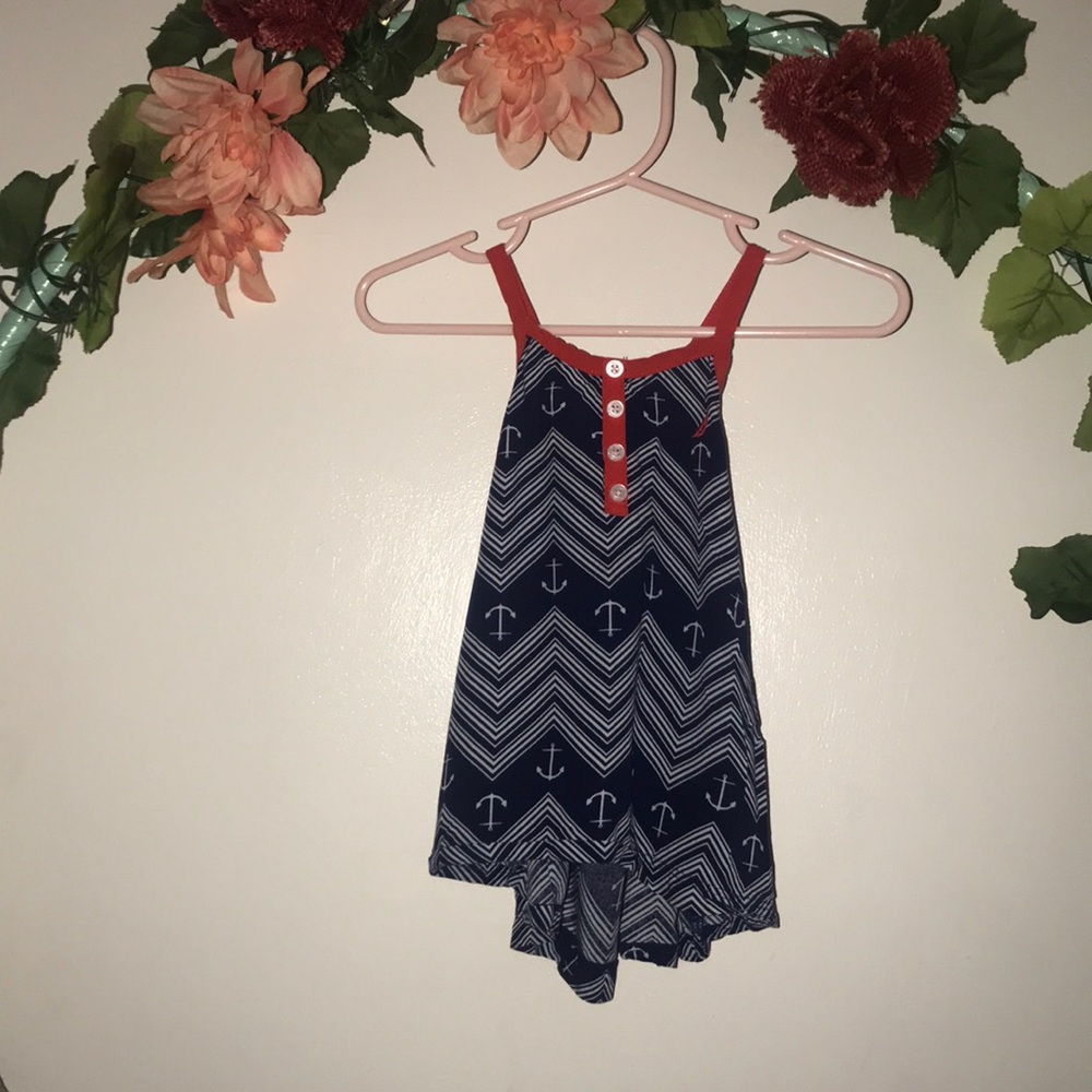 Nautical Spaghetti Strap Tank